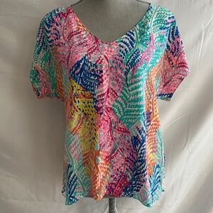 Lilly Pulitzer Asher Silk Top
